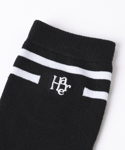 HARE（ハレ）の「HAREラインSOX(HARE)（ソックス/靴下・メンズ・ブラック/ホワイト・FREE）」の10枚目の写真