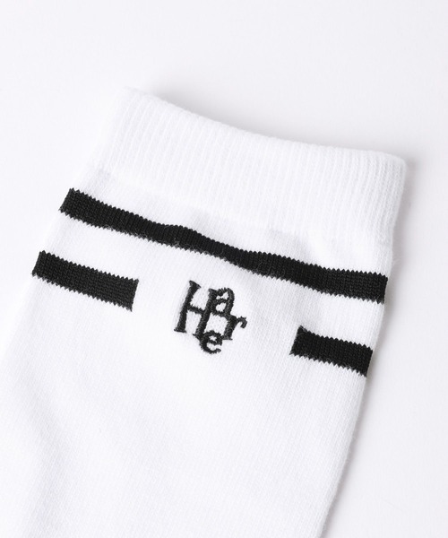 HARE（ハレ）の「HAREラインSOX(HARE)（ソックス/靴下・メンズ・ブラック/ホワイト・FREE）」の11枚目の写真