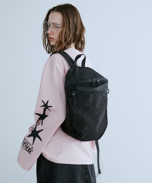 Auntie Rosa Holiday（アンティローザホリデー）の「リップストップシアーバックパック（バックパック/リュック・レディース・ブルー/ブラック/アイボリー・FREE）」の11枚目の写真