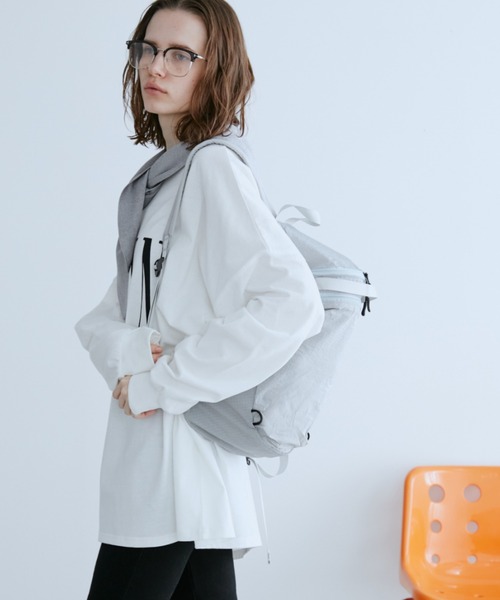 Auntie Rosa Holiday（アンティローザホリデー）の「リップストップシアーバックパック（バックパック/リュック・レディース・ブルー/ブラック/アイボリー・FREE）」の14枚目の写真