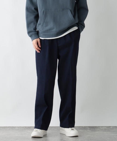 GLOBAL WORK(グローバルワーク)の「スゴラクストレッチワイドパンツ/601343(その他パンツ・メンズ・ダークネイビー/アイボリー/ブラック・SMALL/MEDIUM/LARGE/X-LARGE)」の3枚目の写真