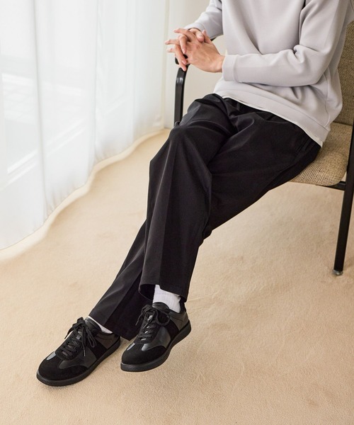 GLOBAL WORK(グローバルワーク)の「スゴラクストレッチワイドパンツ/601343(その他パンツ・メンズ・ダークネイビー/アイボリー/ブラック・SMALL/MEDIUM/LARGE/X-LARGE)」の10枚目の写真