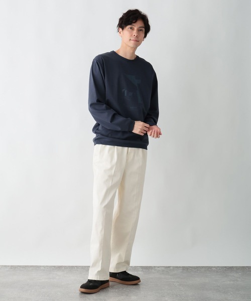 GLOBAL WORK(グローバルワーク)の「スゴラクストレッチワイドパンツ/601343(その他パンツ・メンズ・ダークネイビー/アイボリー/ブラック・SMALL/MEDIUM/LARGE/X-LARGE)」の12枚目の写真