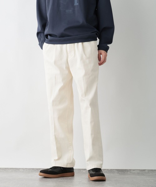 GLOBAL WORK(グローバルワーク)の「スゴラクストレッチワイドパンツ/601343(その他パンツ・メンズ・ダークネイビー/アイボリー/ブラック・SMALL/MEDIUM/LARGE/X-LARGE)」の16枚目の写真