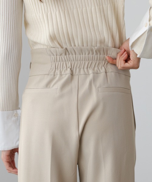 Bab（バブ）の「【スリーピース対応/オケージョン】ハイウエストリボン付きストレートパンツ（スラックス・レディース・チャコールグレー/A/ベージュ・M）」の20枚目の写真