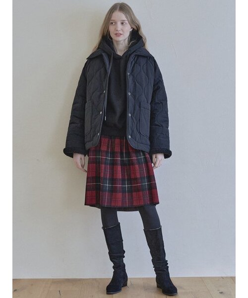 AVANT-G（アバン）の「Tartan Check Pleated Midi Skirt - RED（スカート・レディース・その他・FREE）」の7枚目の写真