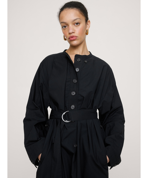Banana Republic(バナナリパブリック)の「コットン ポプリン ビッグボタン シャツドレス(ワンピース・レディース・オリーブ/ブラック・XS/S/M/L)」の5枚目の写真