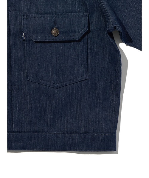 Levi's(リーバイス)の「Levi's/リーバイス BLUETAB(TM) TYPEⅠトラッカージャケット MADE IN JAPAN(デニムジャケット・メンズ・ダークインディゴブルー・S/M/L/XL)」の13枚目の写真