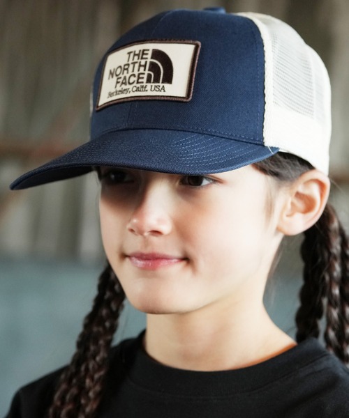 THE NORTH FACE（ザノースフェイス）の「THE NORTH FACE/ザ・ノース・フェイス キッズ メッシュ ベースボールキャップ NNJ02605（キャップ・キッズ・オリーブ/ブラック/ネイビー・L/M）」の3枚目の写真