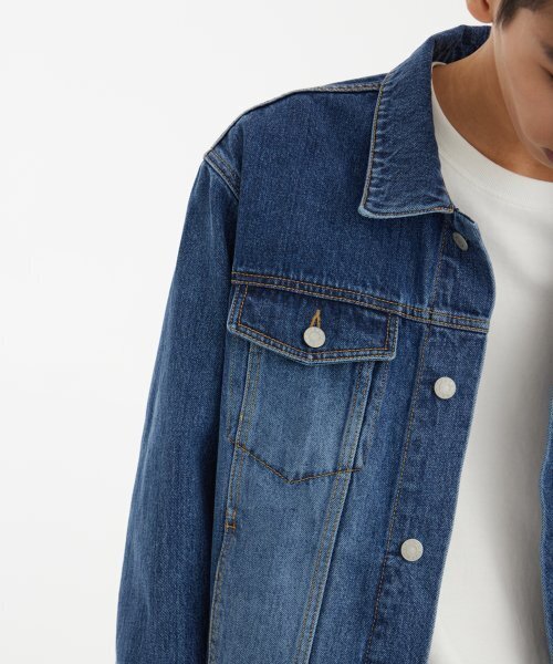 YOUTH(ユース)の「Denim Trucker Jacket - Medium Blue(デニムジャケット・メンズ・その他・S)」の7枚目の写真