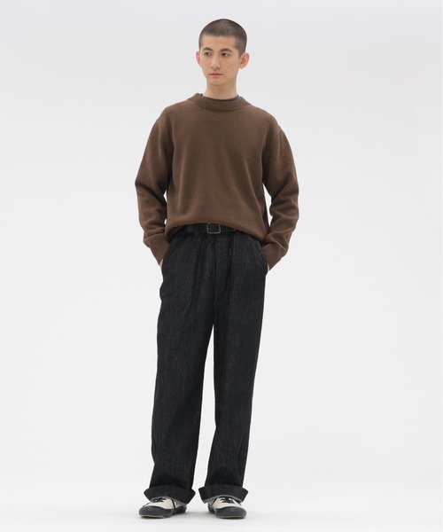 MHL.（エムエイチエル）の「SPORTS COTTON KNITWEAR（ニット/セーター・メンズ・グリーン系その他5/ブラウン系その他2・MEDIUM/LARGE）」の9枚目の写真