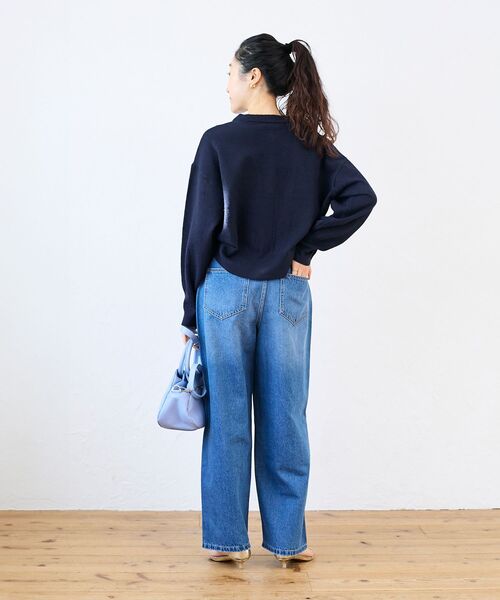 le.coeur blanc（ルクールブラン）の「ビジューボタンカーディガン（カーディガン/ボレロ・レディース・ライトグレー/ネイビー/レモンイエロー・38）」の15枚目の写真