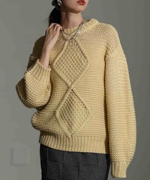 ローゲージニット」に該当するイエロー/黄色系のファッション通販