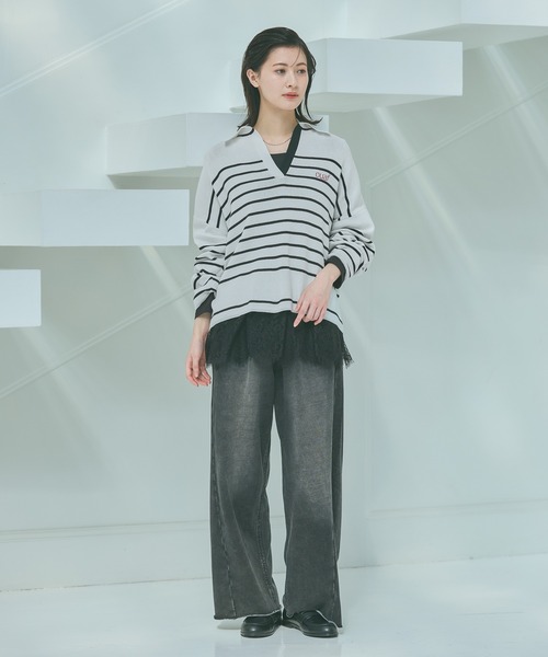 LAKOLE（ラコレ）の「コインローファー / 640184（ローファー・レディース・ベージュ/ブラック・LARGE/MEDIUM）」の7枚目の写真