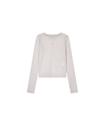 シルケットロングスリーブTシャツ (ライトグレー)
