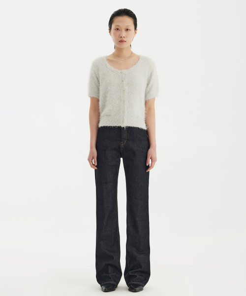 YOUTH(ユース)の「Scoop-Neck H/S Knit Cardigan - Light Grey(ニット/セーター・レディース・その他・S/M/L)」の7枚目の写真