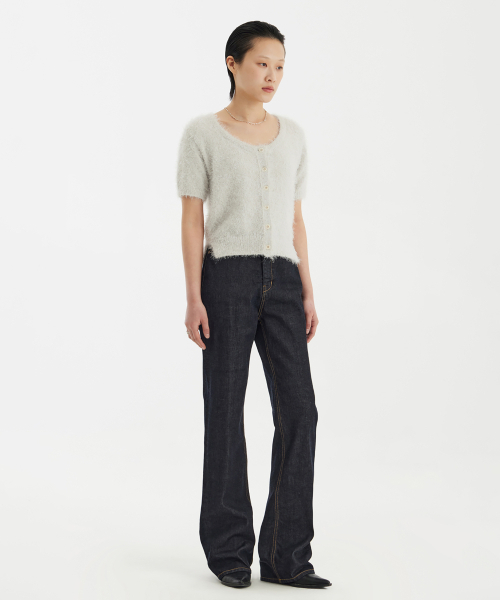YOUTH(ユース)の「Scoop-Neck H/S Knit Cardigan - Light Grey(ニット/セーター・レディース・その他・S/M/L)」の9枚目の写真