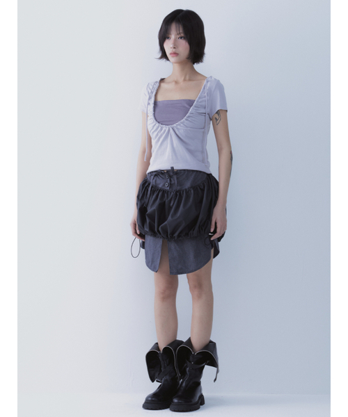 SETSETSET(セットセットセット)の「ルナ ベール フーディー Tシャツ ラベンダー(Tシャツ/カットソー・レディース・その他・ONE SIZE)」の5枚目の写真