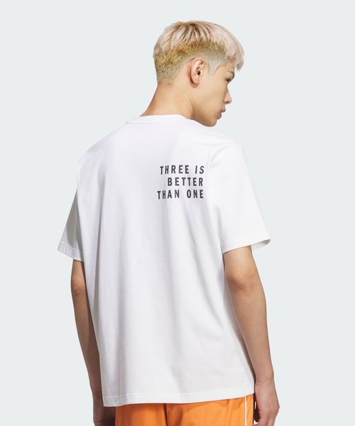 adidas(アディダス)の「adidas/アディダス 半袖 Tシャツ SB250(Tシャツ/カットソー・メンズ・ホワイト/ブラック/セージグリーン・3XL/2XL/M/XL/L)」の6枚目の写真
