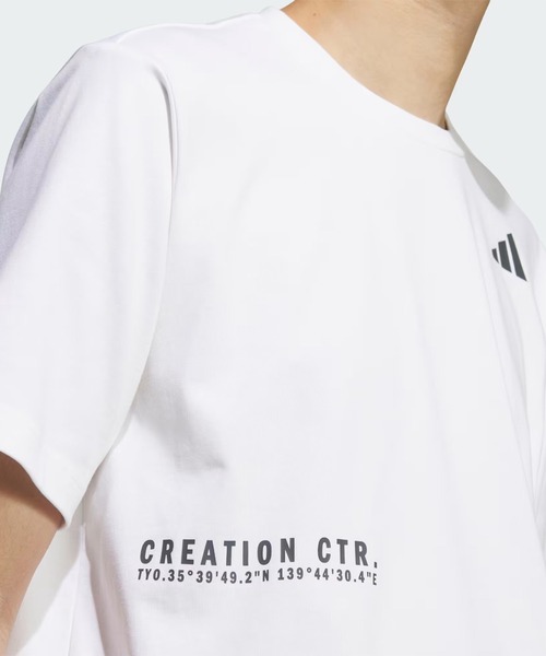 adidas(アディダス)の「adidas/アディダス 半袖 Tシャツ SB250(Tシャツ/カットソー・メンズ・ホワイト/ブラック/セージグリーン・3XL/2XL/M/XL/L)」の9枚目の写真