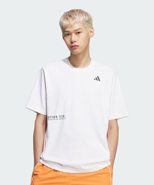adidas(アディダス)の「adidas/アディダス 半袖 Tシャツ SB250(Tシャツ/カットソー・メンズ・ホワイト/ブラック/セージグリーン・3XL/2XL/M/XL/L)」の5枚目の写真