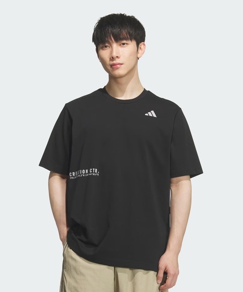 adidas(アディダス)の「adidas/アディダス 半袖 Tシャツ SB250(Tシャツ/カットソー・メンズ・ホワイト/ブラック/セージグリーン・3XL/2XL/M/XL/L)」の10枚目の写真