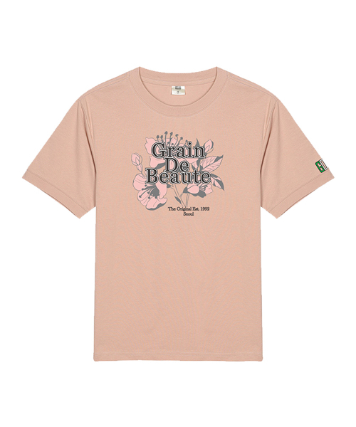 GRAIN DE BEAUTE（グランデボーテ）の「SIGNATURE T-SHIRT 03 [INDY PINK]（Tシャツ/カットソー・レディース・ピンク・S/M/L/XL）」の2枚目の写真