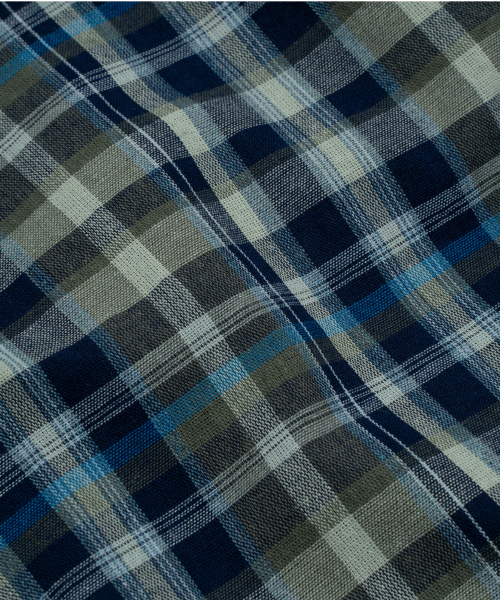 THECOLDESTMOMENT(ザコールデストモーメント)の「TCM mini logo check half shirts (blue)(シャツ/ブラウス・レディース・その他・S/M/L)」の5枚目の写真