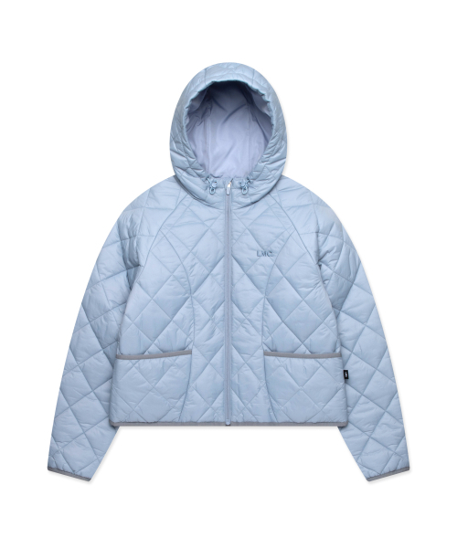 LMCの「WM OG QUILTED HOODIE JACKET ash blue(ダウンジャケット/コート・レディース・その他・M/S)」の1枚目の写真