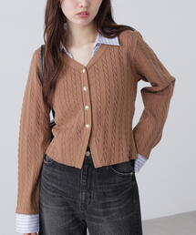 FREE'S MART | ◆シャツレイヤードゴールドボタンニット(ニット/セーター)