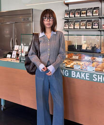 FREE'S MART | ◆シャツレイヤードゴールドボタンニット(ニット/セーター)