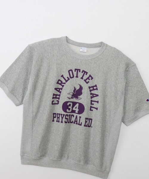 Champion(チャンピオン)の「【Champion/チャンピオン】メンズ リバースウィーブ(R) ショートスリーブクルーネックスウェットシャツ(スウェット・メンズ・オートミール/ネイビー/ダークブラック/グレー・X-LARGE/LARGE/MEDIUM)」の18枚目の写真