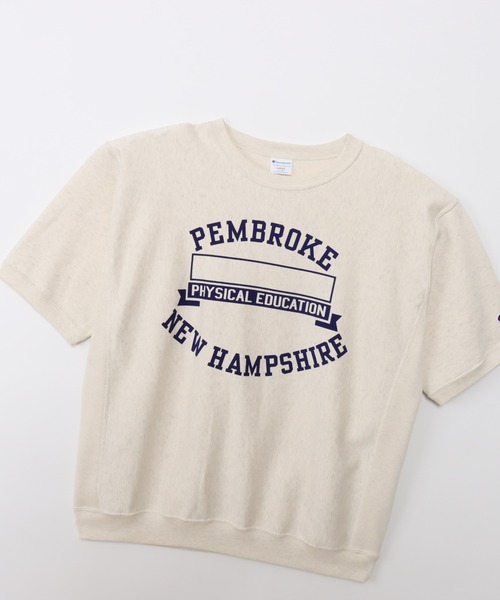Champion(チャンピオン)の「【Champion/チャンピオン】メンズ リバースウィーブ(R) ショートスリーブクルーネックスウェットシャツ(スウェット・メンズ・オートミール/ネイビー/ダークブラック/グレー・X-LARGE/LARGE/MEDIUM)」の22枚目の写真