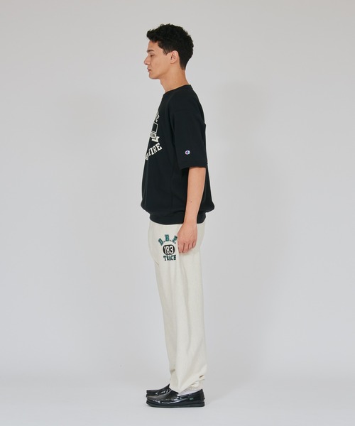 Champion(チャンピオン)の「【Champion/チャンピオン】メンズ リバースウィーブ(R) ショートスリーブクルーネックスウェットシャツ(スウェット・メンズ・オートミール/ネイビー/ダークブラック/グレー・X-LARGE/LARGE/MEDIUM)」の10枚目の写真