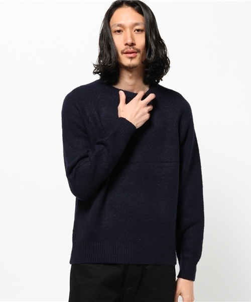 CIAOPANIC TYPY(チャオパニックティピー)の「ダイナホットストレッチクルーニット(ニット/セーター・メンズ・ネイビー/ワインレッド/ホワイト・MEDIUM/LARGE/SMALL)」の1枚目の写真