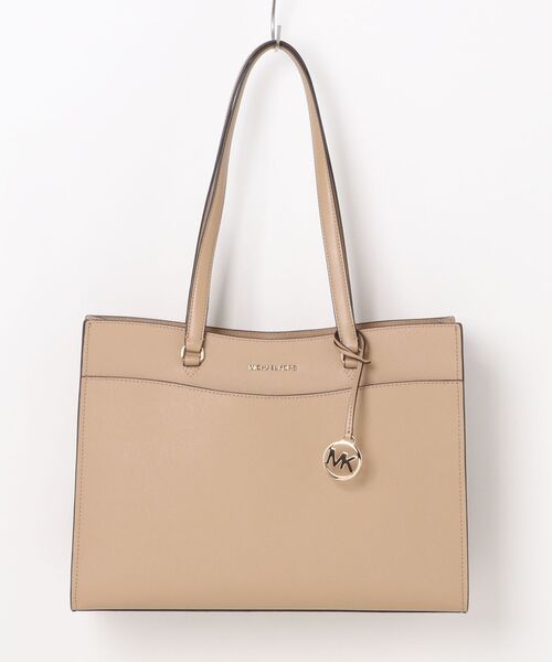 MICHAEL KORS(マイケルコース)の「JET SET TRAVEL サフィアーノレザー ポケット トート ラージ(トートバッグ・レディース・キャメル・FREE)」の1枚目の写真