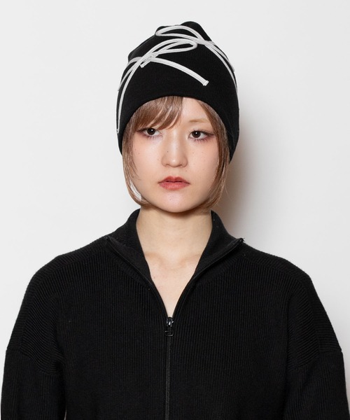 CA4LA(カシラ)の「SOPHIA CA(ニットキャップ/ビーニー・レディース・ベージュ/ライトブルー/ブラック・ONESIZE)」の9枚目の写真