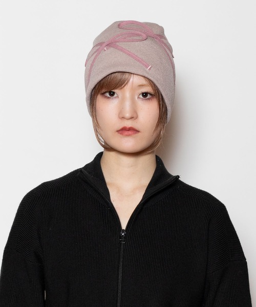 CA4LA(カシラ)の「SOPHIA CA(ニットキャップ/ビーニー・レディース・ベージュ/ライトブルー/ブラック・ONESIZE)」の10枚目の写真