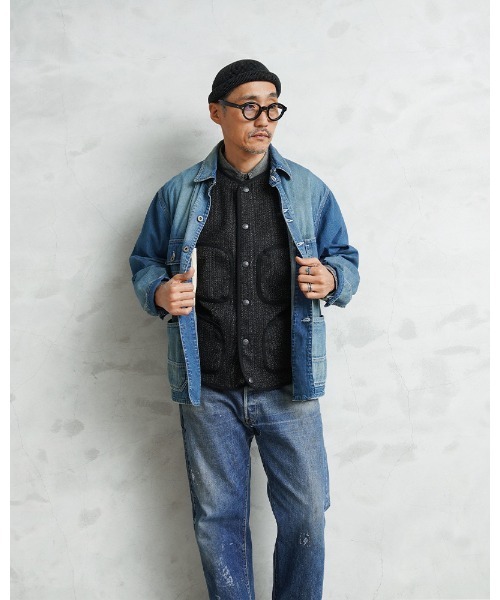 HOUSTON(ヒューストン)の「HOUSTON ヒューストン 51564 BEACH CLOTH VEST ビーチクロス ベスト(ベスト・メンズ・ブラウン/ブラック・40/42/44/38)」の9枚目の写真
