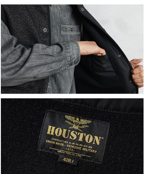 HOUSTON(ヒューストン)の「HOUSTON ヒューストン 51564 BEACH CLOTH VEST ビーチクロス ベスト(ベスト・メンズ・ブラウン/ブラック・40/42/44/38)」の12枚目の写真