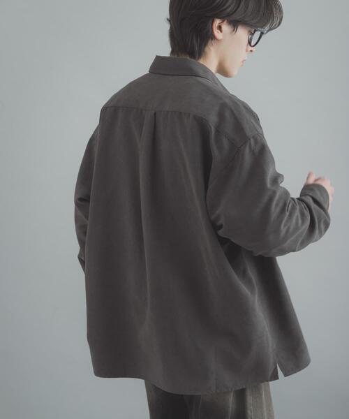SENSE OF PLACE by URBAN RESEARCH（センスオブプレイスバイアーバンリサーチ）の「F/Sダブルポケットロングスリーブシャツ（シャツ/ブラウス・メンズ・ミント/チャコールグレー/ブラウン・MEDIUM/LARGE）」の8枚目の写真