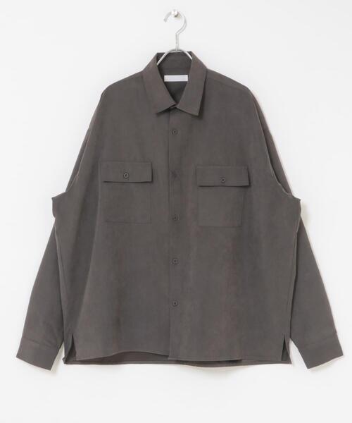 SENSE OF PLACE by URBAN RESEARCH（センスオブプレイスバイアーバンリサーチ）の「F/Sダブルポケットロングスリーブシャツ（シャツ/ブラウス・メンズ・ミント/チャコールグレー/ブラウン・MEDIUM/LARGE）」の13枚目の写真