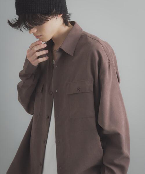 SENSE OF PLACE by URBAN RESEARCH（センスオブプレイスバイアーバンリサーチ）の「F/Sダブルポケットロングスリーブシャツ（シャツ/ブラウス・メンズ・ミント/チャコールグレー/ブラウン・MEDIUM/LARGE）」の16枚目の写真