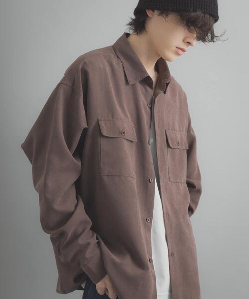 SENSE OF PLACE by URBAN RESEARCH（センスオブプレイスバイアーバンリサーチ）の「F/Sダブルポケットロングスリーブシャツ（シャツ/ブラウス・メンズ・ミント/チャコールグレー/ブラウン・MEDIUM/LARGE）」の19枚目の写真