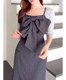 dazzlin | リボンデザインIラインワンピース(ワンピース)