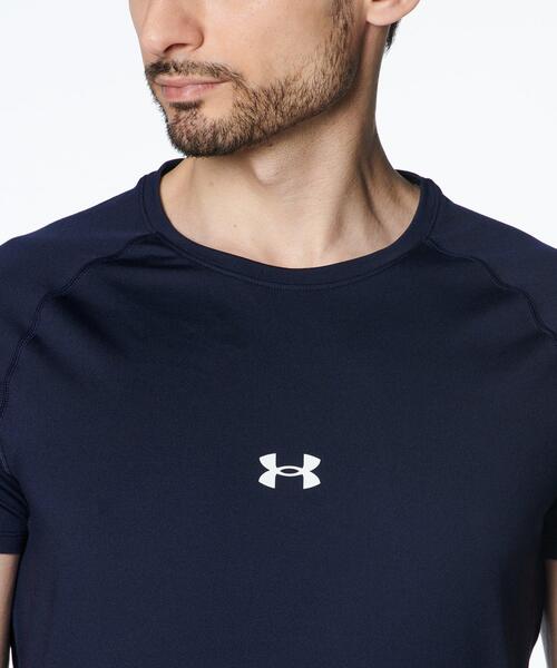 UNDER ARMOUR(アンダーアーマー)の「UAヒートギア コンフォート フィッティド ショートスリーブ クルーネック シャツ(ベースボール/メンズ)(Tシャツ/カットソー・メンズ・ネイビー・2XL/3XL/M/L/S/XL)」の2枚目の写真