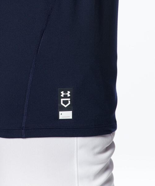 UNDER ARMOUR(アンダーアーマー)の「UAヒートギア コンフォート フィッティド ショートスリーブ クルーネック シャツ(ベースボール/メンズ)(Tシャツ/カットソー・メンズ・ネイビー・2XL/3XL/M/L/S/XL)」の3枚目の写真