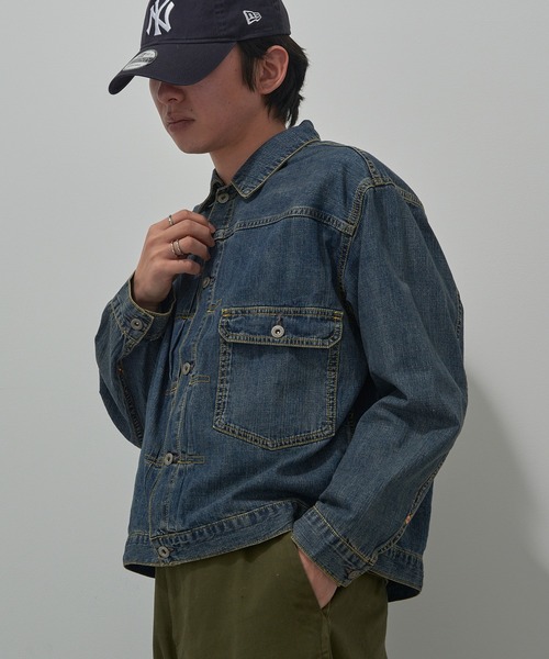 セール】【HOUSTON】 US COTTON TYPE1 DENIM SHIRT JACKET 51498