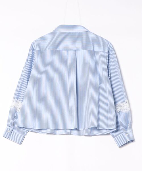 STRAWBERRY-FIELDS（ストロベリーフィールズ）の「ドビーストライプ_ストライプコンパクト丈シャツ（シャツ/ブラウス・レディース・ストライプ/オレンジ系・2）」の13枚目の写真