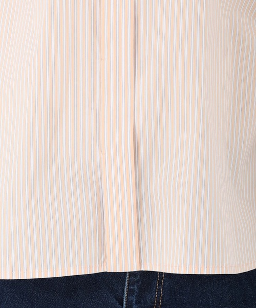 STRAWBERRY-FIELDS（ストロベリーフィールズ）の「ドビーストライプ_ストライプコンパクト丈シャツ（シャツ/ブラウス・レディース・ストライプ/オレンジ系・2）」の9枚目の写真